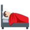 Person in Bed - Light emoji on Emojione